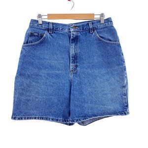 Vintage Lee Denim Mom Bermuda shorts size 30-31 High Rise Y2K 2000s pockets
